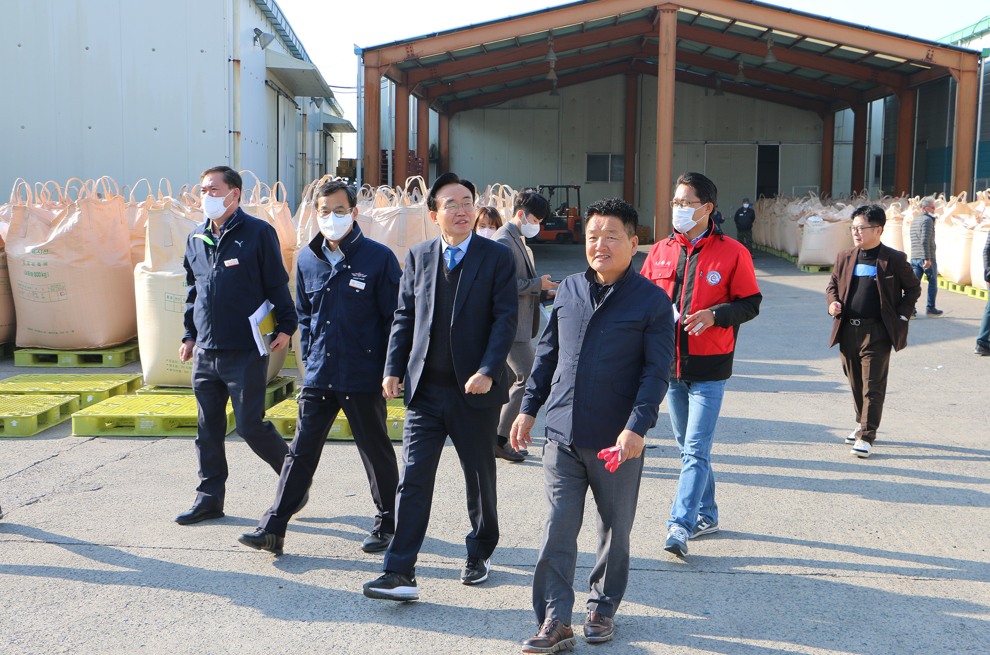 세지면 공공비축미 수매현장 방문
