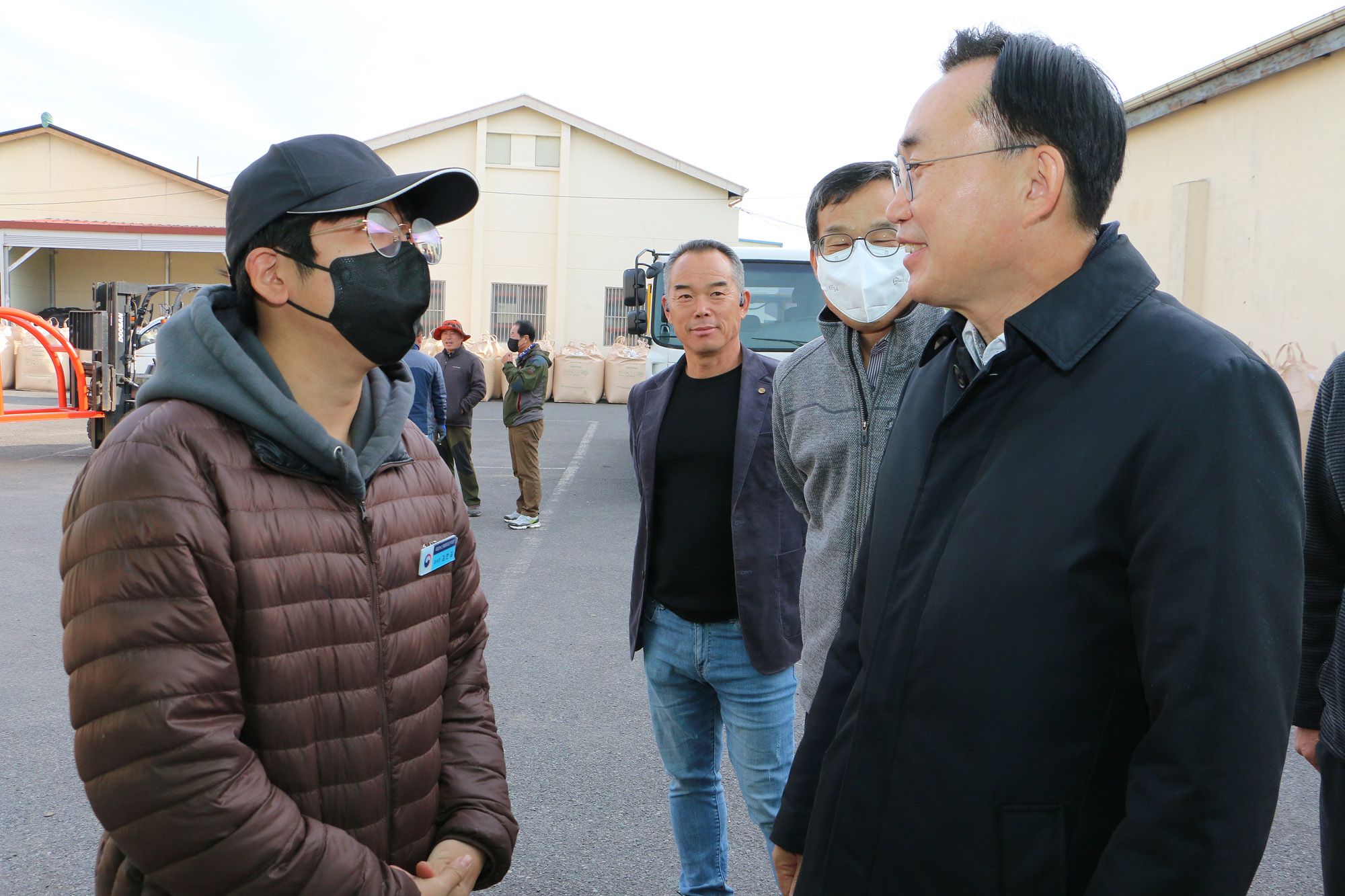 공공비축미 수매현장 방문(산포면)