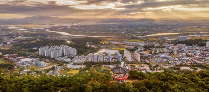 [드론-입선] 금영정 일출-김범용