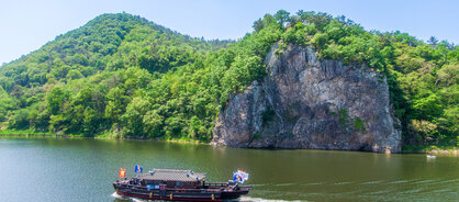 [드론-입선] 황포돛배와 앙암바위-정백호