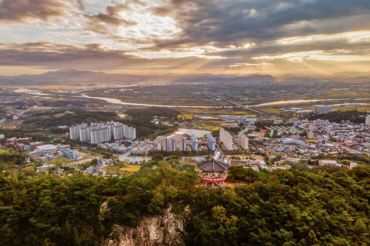 [드론-입선] 금영정 일출-김범용