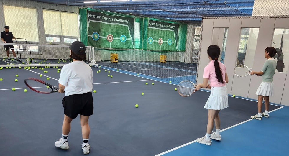 나주愛평생학습 바우처 테니스 강습 사진
