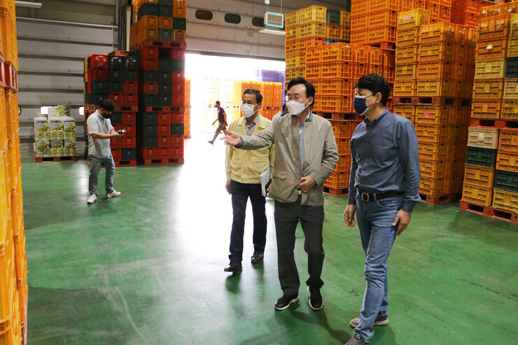 추석 명절 배선과장 방문