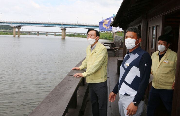 태풍 관련 황포돛배 선착장 현장 점검