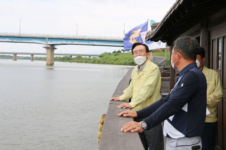 태풍 관련 황포돛배 선착장 현장 점검
