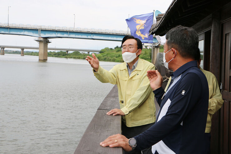태풍 관련 황포돛배 선착장 현장 점검
