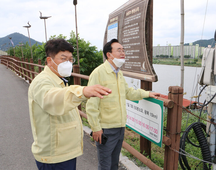 태풍 관련 황포돛배 선착장 현장 점검