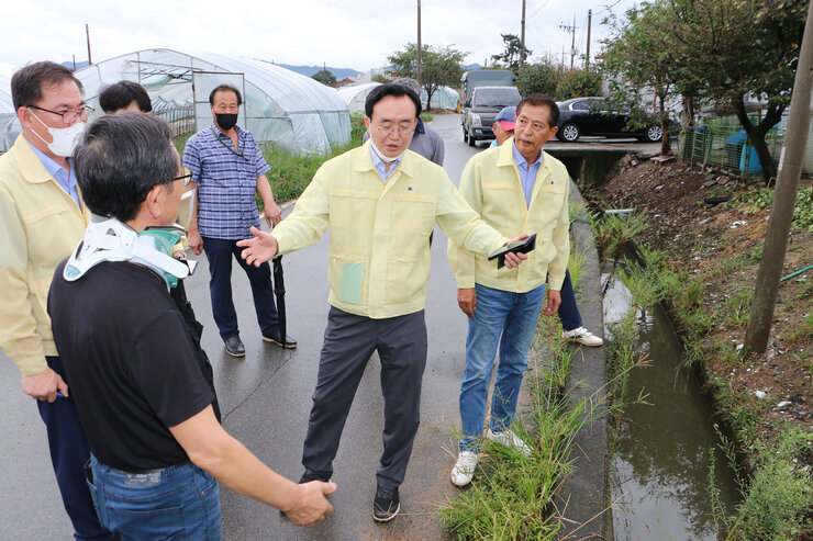 태풍 '힌남노' 북상 대비 시설하우스 방문