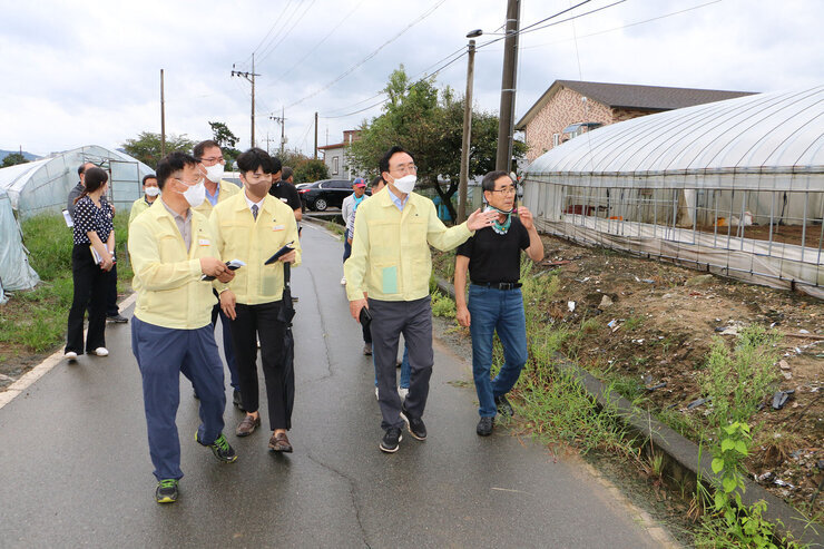 태풍 '힌남노' 북상 대비 시설하우스 방문
