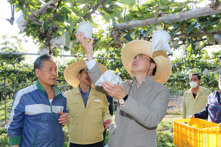 수확철맞이 배농가 현장 방문