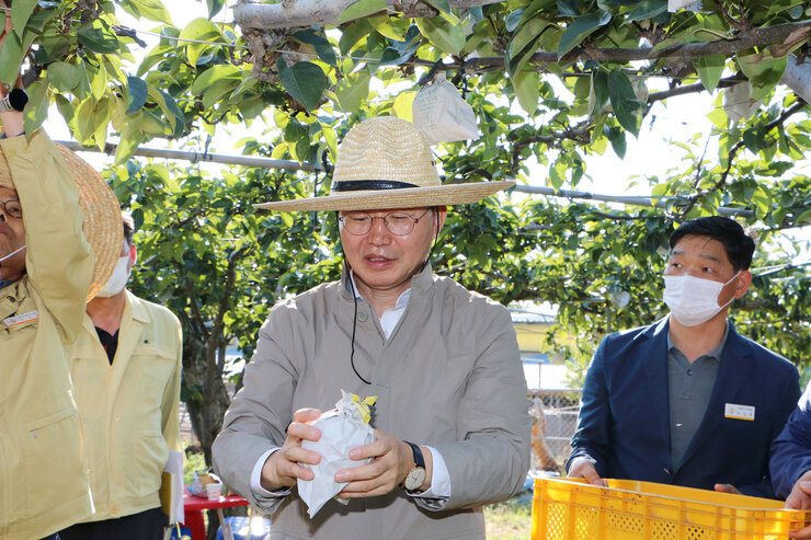 수확철맞이 배농가 현장 방문