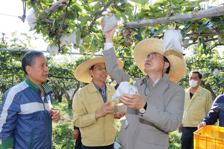 수확철맞이 배농가 현장 방문