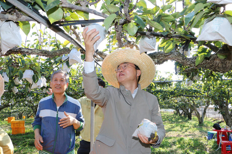 수확철맞이 배농가 현장 방문