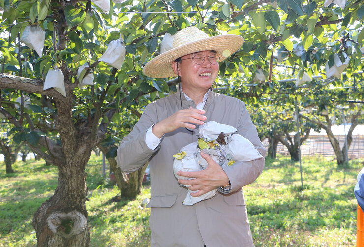 수확철맞이 배농가 현장 방문