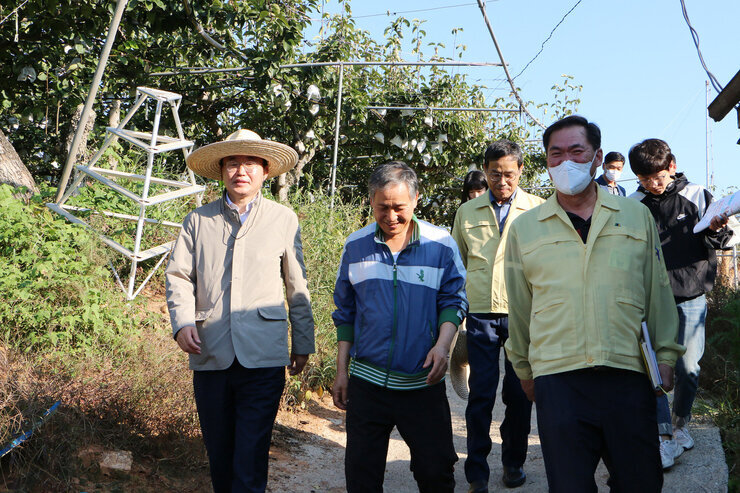 수확철맞이 배농가 현장 방문