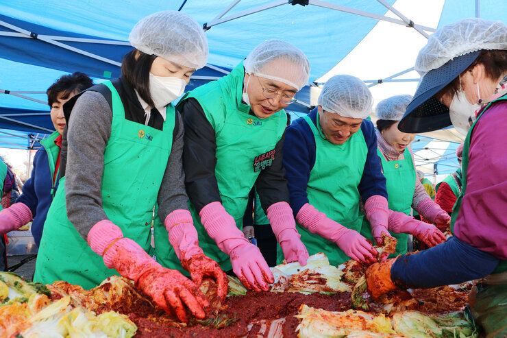 새마을 부녀회 사랑 愛 김장 나누기