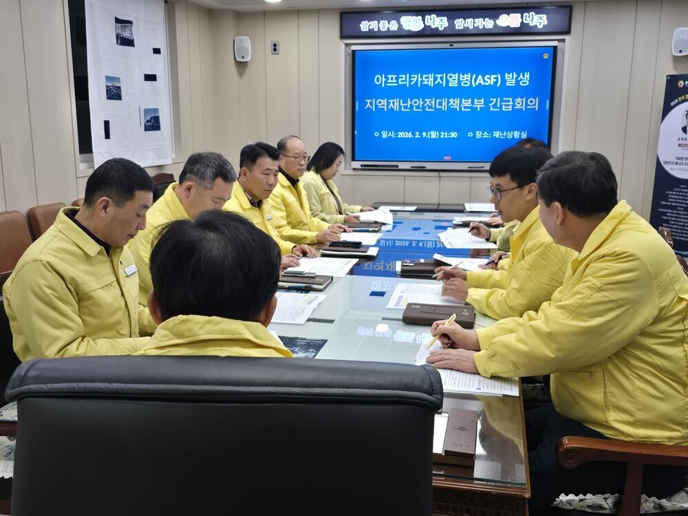 나주시, 아프리카돼지열병 발병...확산 방지 총력 대응