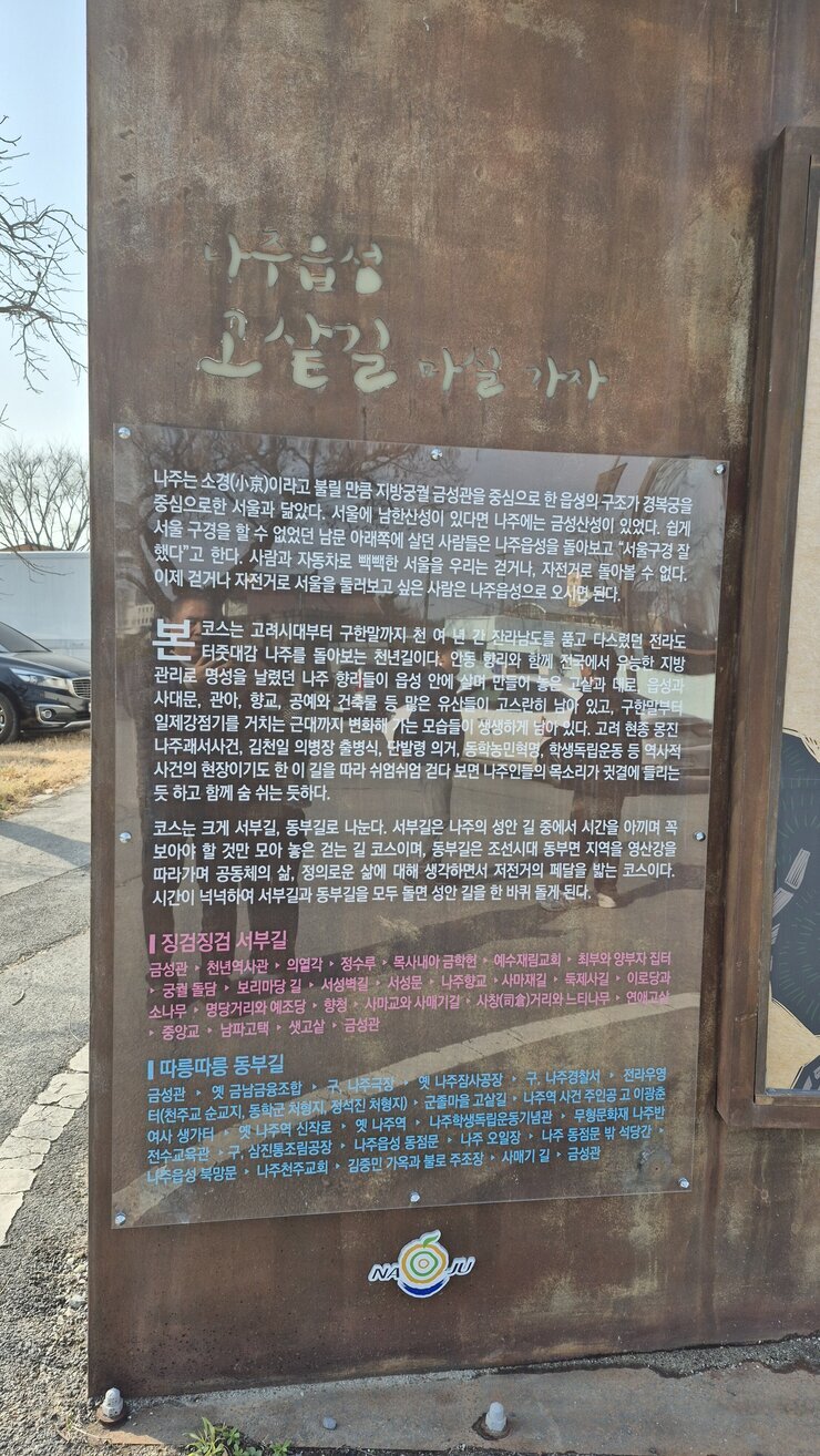 나주읍성 설명 철자 정정