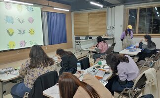 <2021 나주시청년희망학교 힐링 아크릴화-2번째 수업 >