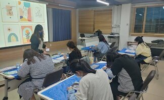 <2021 나주시청년희망학교 힐링 아크릴화-3번째 수업 >