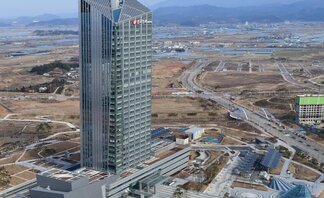한국전력 빌딩의 전경사진
