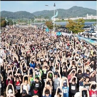 [2024 전국 나주 마라톤대회] 구름같은 인파 속에서 영산강을..