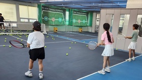 나주愛평생학습 바우처 테니스 강습 사진