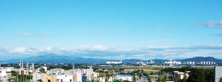 10월 13일  건물 옥상에서 찍은 혁신도시의 전경