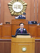 제247회 나주시의회 제2차 정례회 제4차 본회의 윤병태 시장 총괄답변 모습