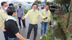 태풍 '힌남노' 북상 대비 시설하우스 방문