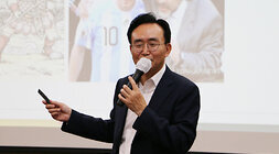 신규임용자 공직역량 강화 교육 나주시장의 강의 모습 근접촬영