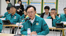 화랑훈련 나주통합방위협의회 보고회 나주시장의 인사말 모습 근접촬열