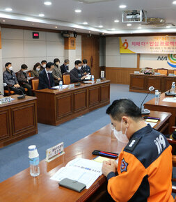 치매 더 안심 프로젝트 업무 협약식 우측면 모습