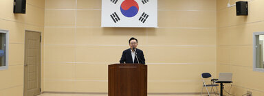 장기요양기관 부당청구 예방 및 지도점검 사례교육 나주시장의 인사말 모습