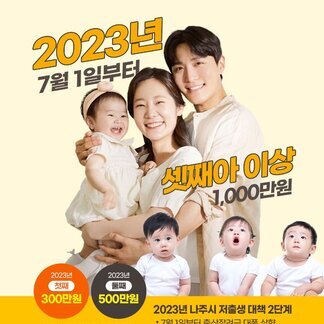 출산장려금이 대폭 상향됩니다